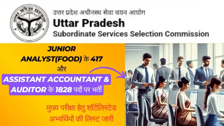 UPSSSC Recruitment 2024